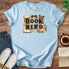 T-Shirt Baby Blue / S Book Nerd Scrapbook Shirt