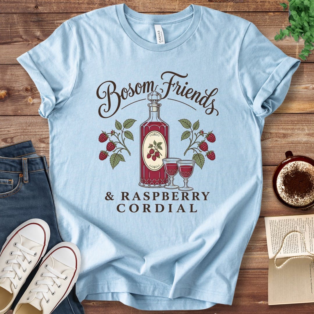 T-Shirt Baby Blue / S Bosom Friends and Raspberry Cordial T-Shirt