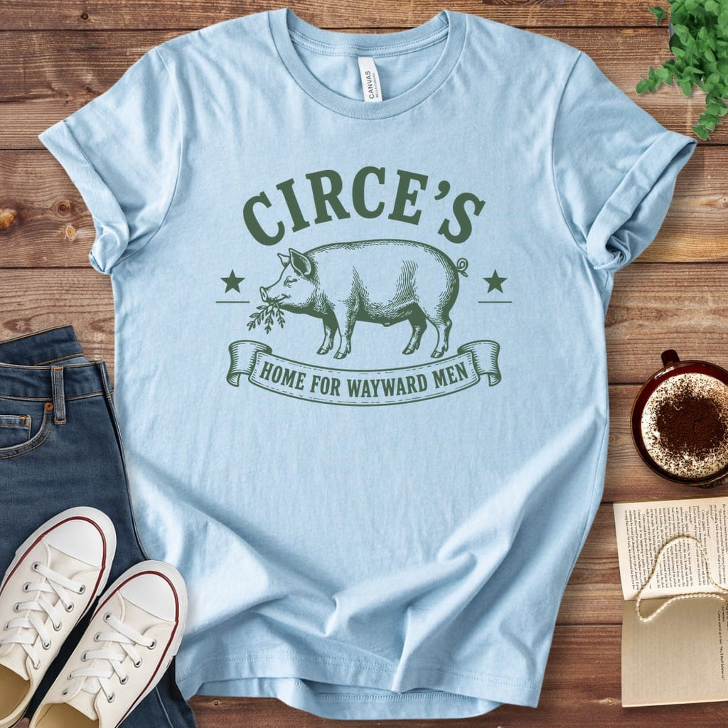 T-Shirt Baby Blue / S Circe's Home for Wayward Men Homer's Odyssey T-Shirt