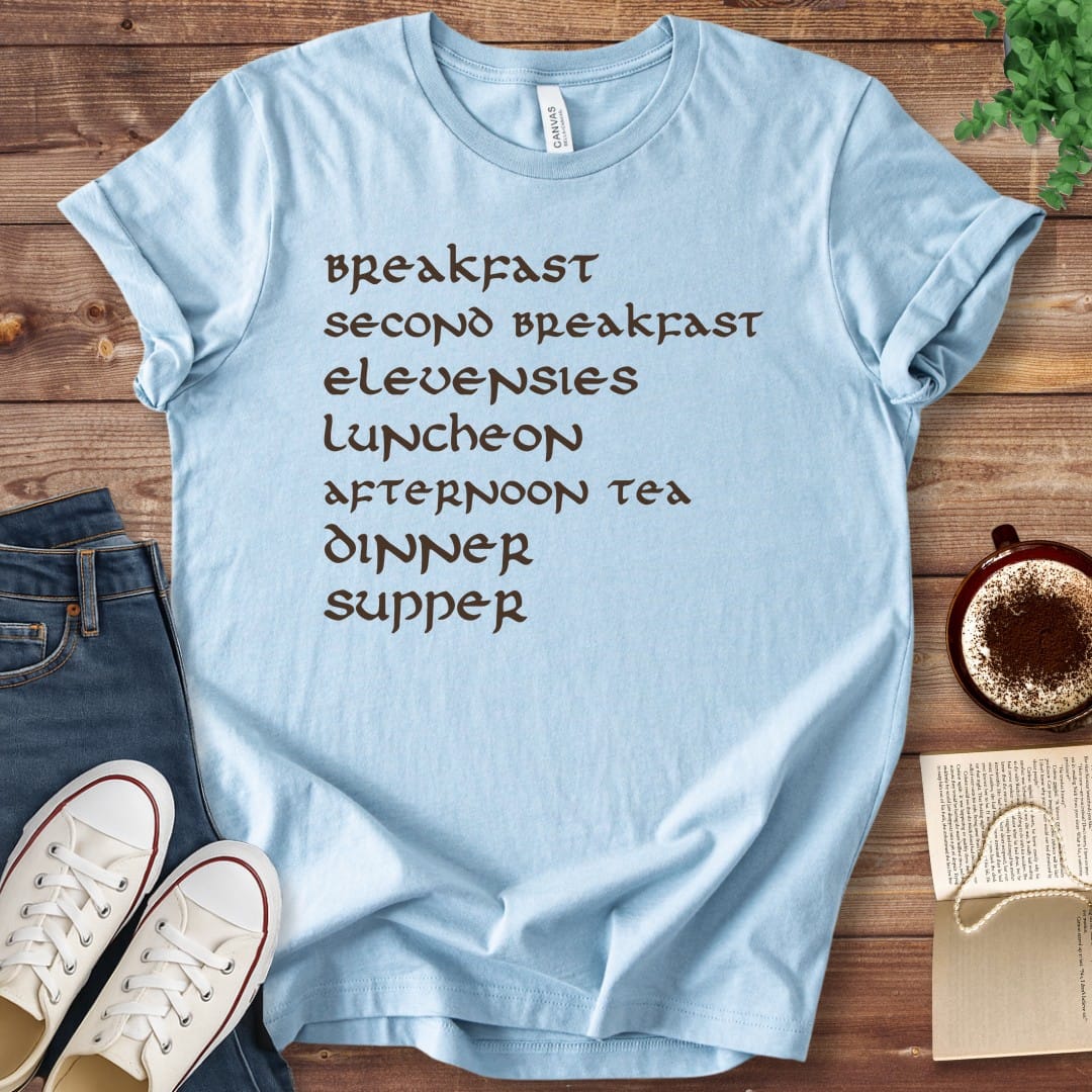 T-Shirt Baby Blue / S Hobbit Meals T-Shirt