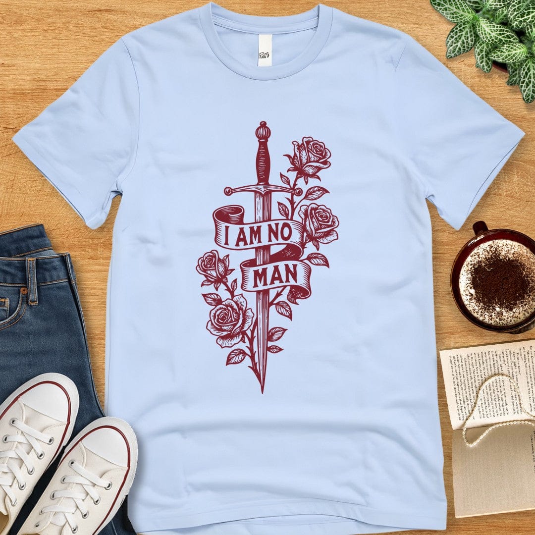 T-Shirt Baby Blue / S I Am No Man Tshirt