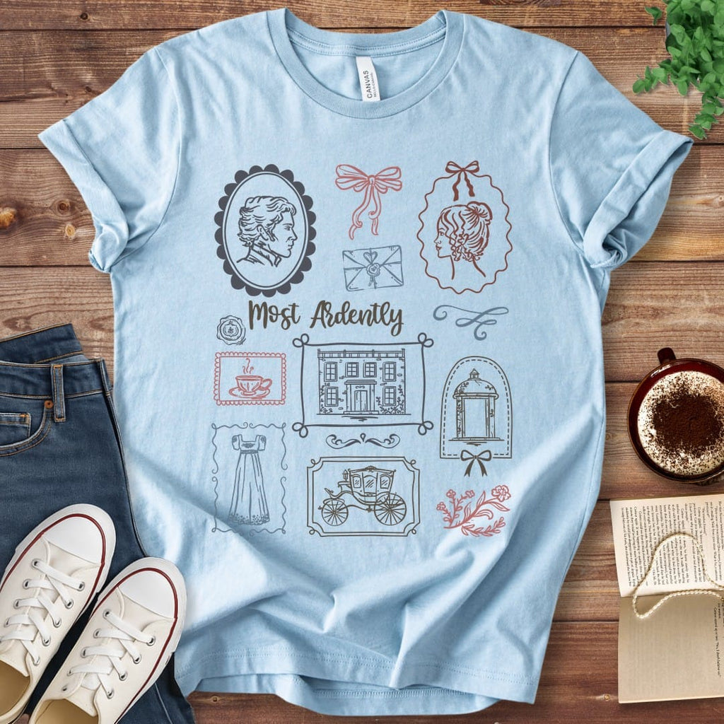 T-Shirt Baby Blue / S Most Ardently Pride and Prejudice T-Shirt