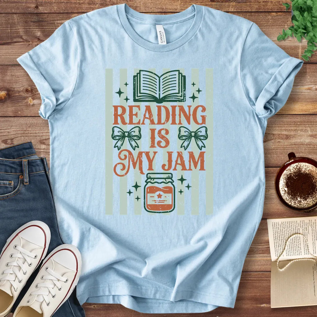 T-Shirt Baby Blue / S Reading is My Jam T-Shirt