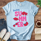 T-Shirt Baby Blue / S Reading Summer Stripes T-Shirt