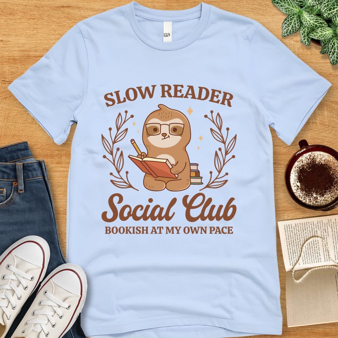 T-Shirt Baby Blue / S Slow Reader Social Club T-shirt