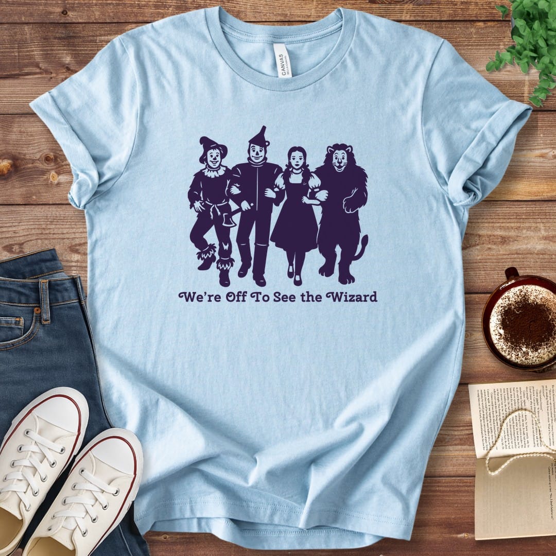 T-Shirt Baby Blue / S We're Off To See the Wizard Characters T-Shirt