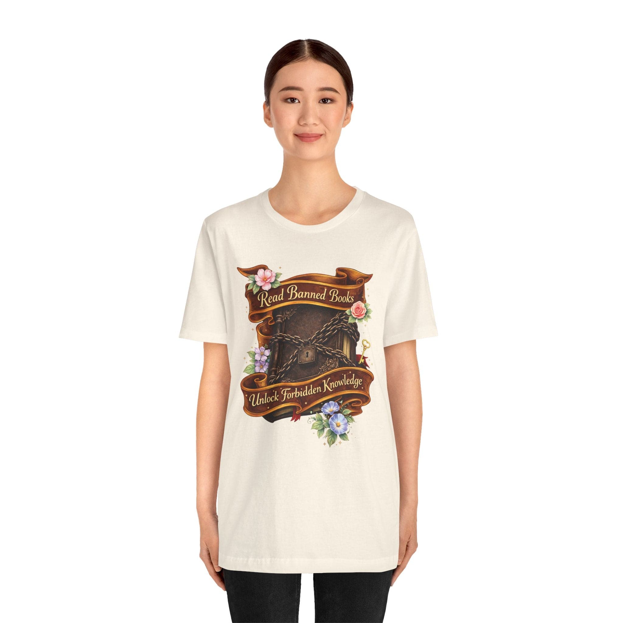 T-Shirt Banned Books Forbidden Knowledge T-shirt