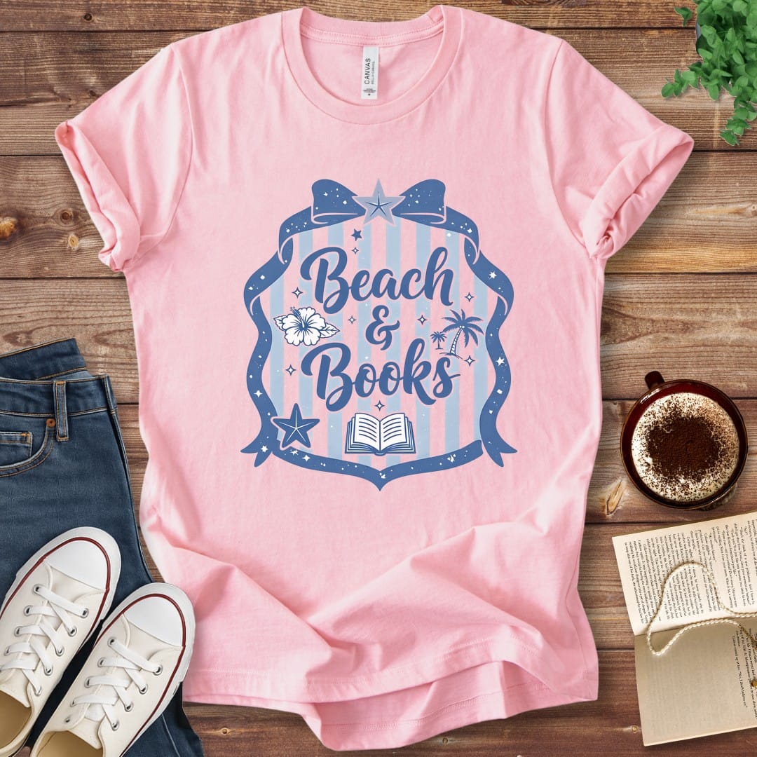 T-Shirt Beach & Books T-Shirt