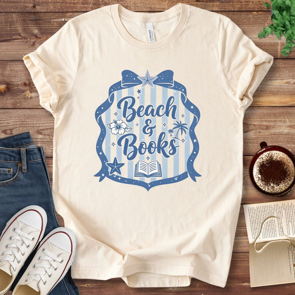 T-Shirt Beach & Books T-Shirt