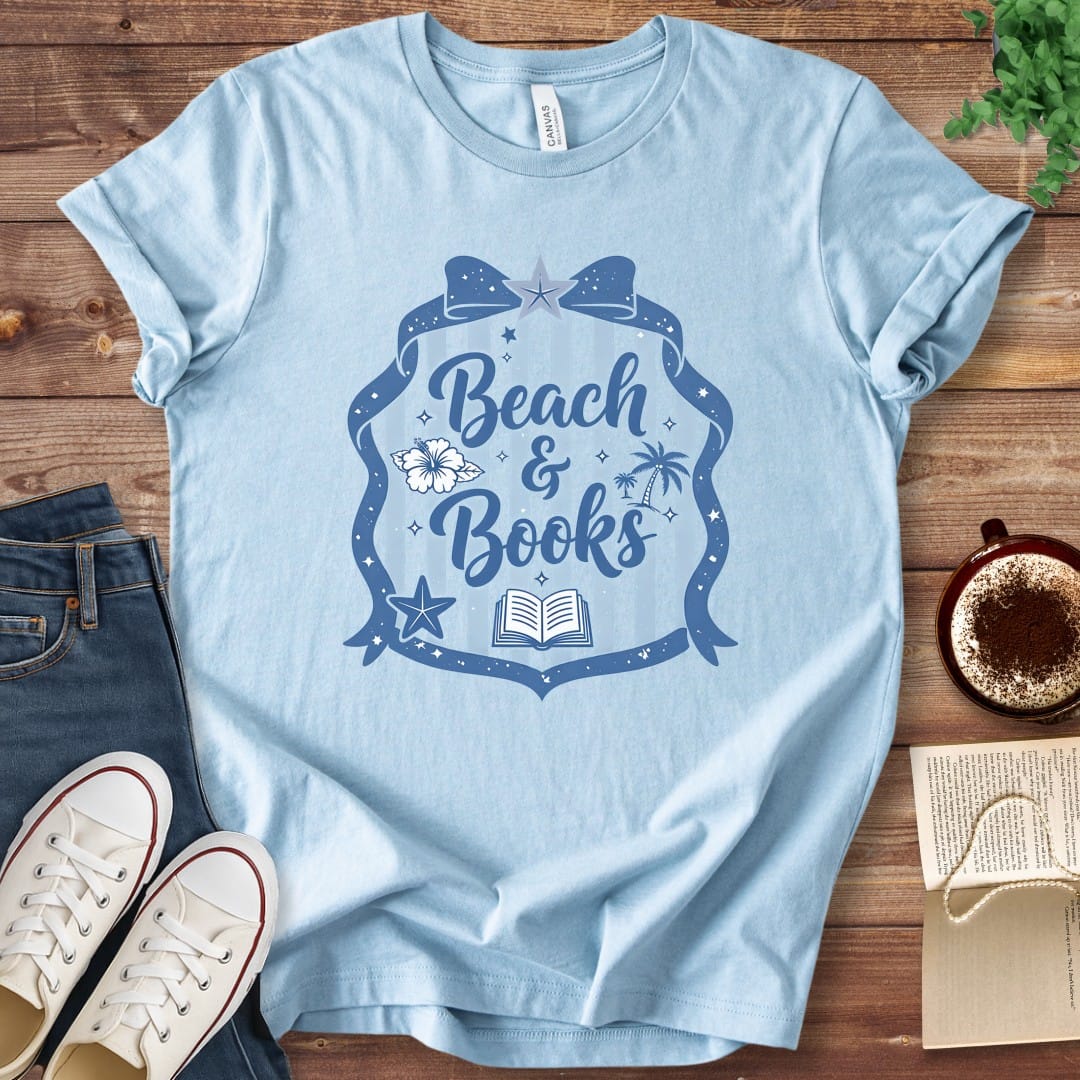 T-Shirt Beach & Books T-Shirt