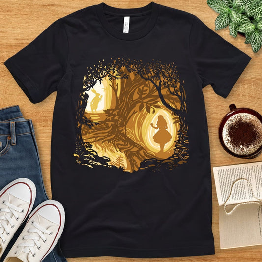 T-Shirt Black / S Alice in Wonderland Silhouette Shirt