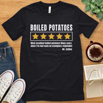 T-Shirt Black / S Boiled Potatoes Pride & Prejudice T-shirt