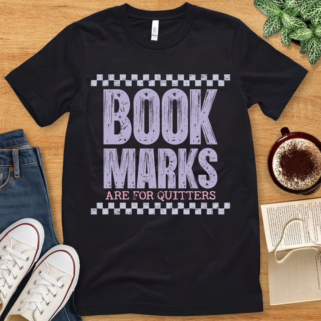 T-Shirt Black / S Book Marks for Quitters T-shirt