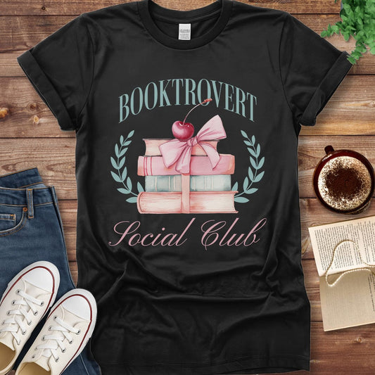 Printful T-shirt Black / S Booktrovert Social Club T-shirt