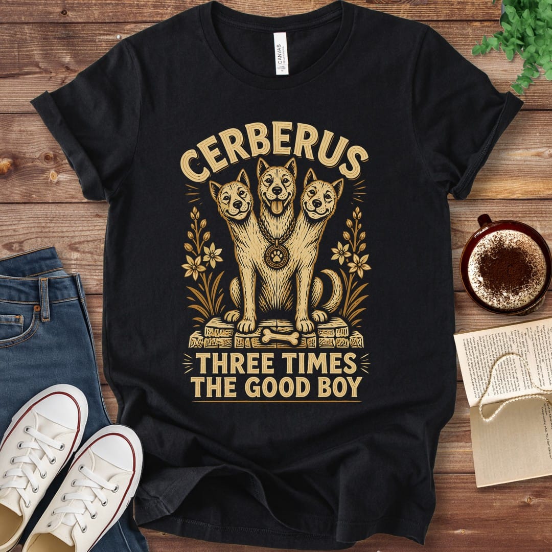 T-Shirt Black / S Cerberus Three Times the Good Boy T-Shirt