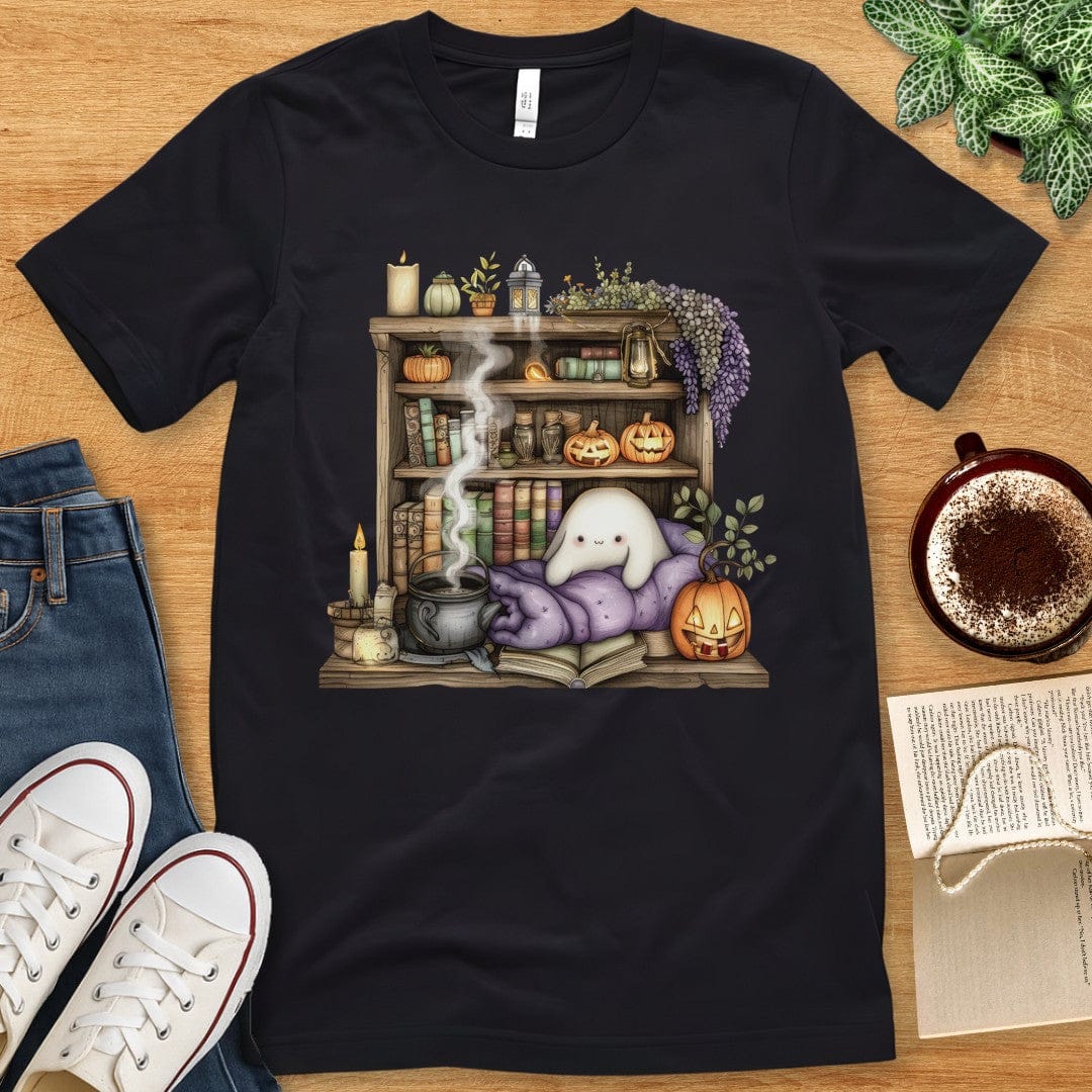 T-Shirt Black / S Cozy Halloween Ghost T-Shirt