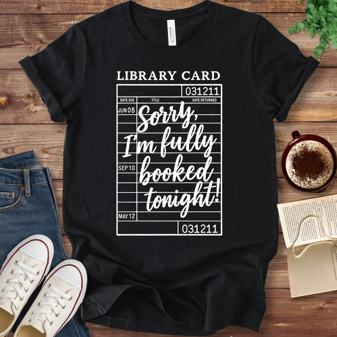 T-Shirt Black / S Fully Booked Library Card T-Shirt