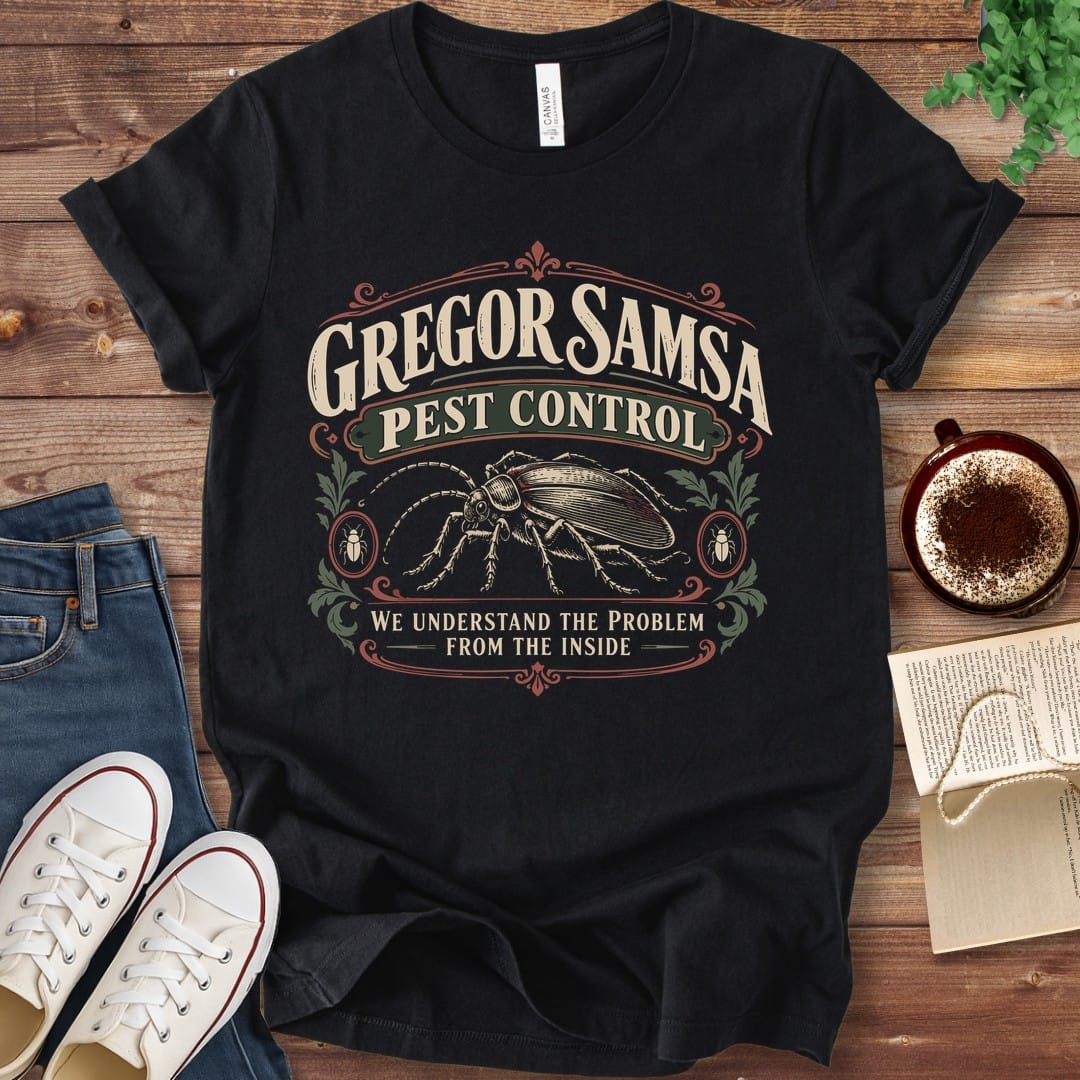 T-Shirt Black / S Gregor Samsa Pest Control Kafka T-Shirt