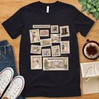 T-Shirt Black / S Jane Austen Stamps T-Shirt
