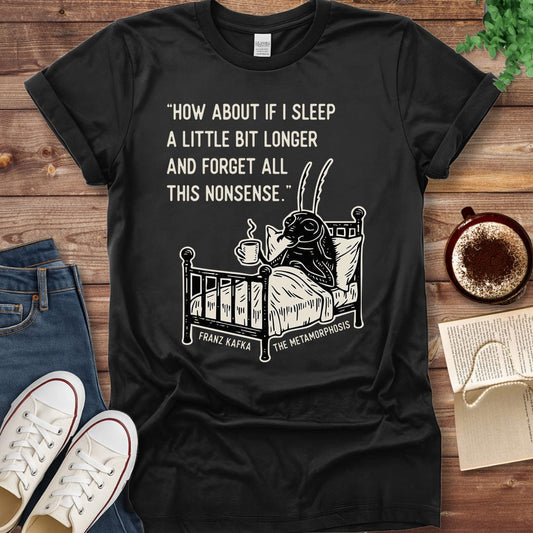 Printful T-shirt Black / S Kafka Metamorphosis Shirt