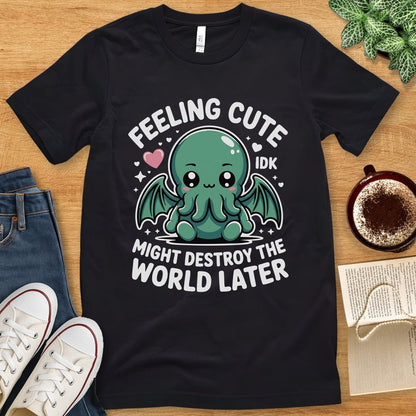 T-Shirt Black / S Kawaii Cthulhu T-Shirt