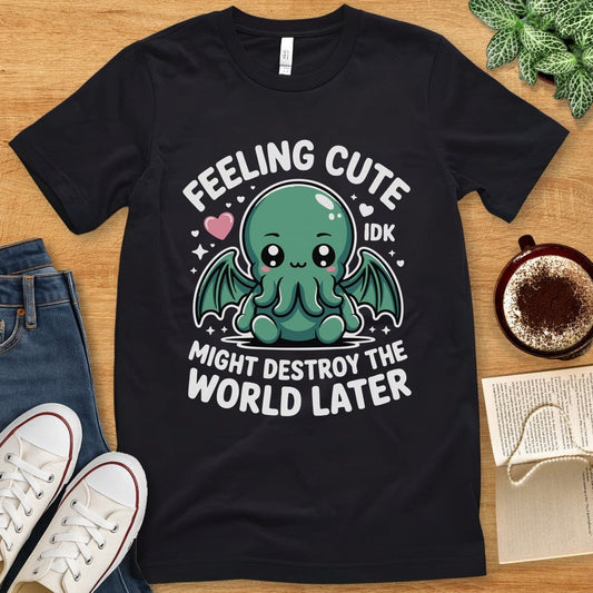 T-Shirt Black / S Kawaii Cthulhu T-Shirt