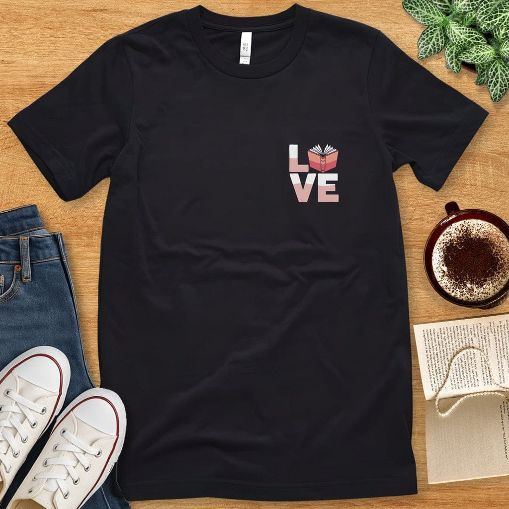 T-Shirt Black / S Love Books T-shirt