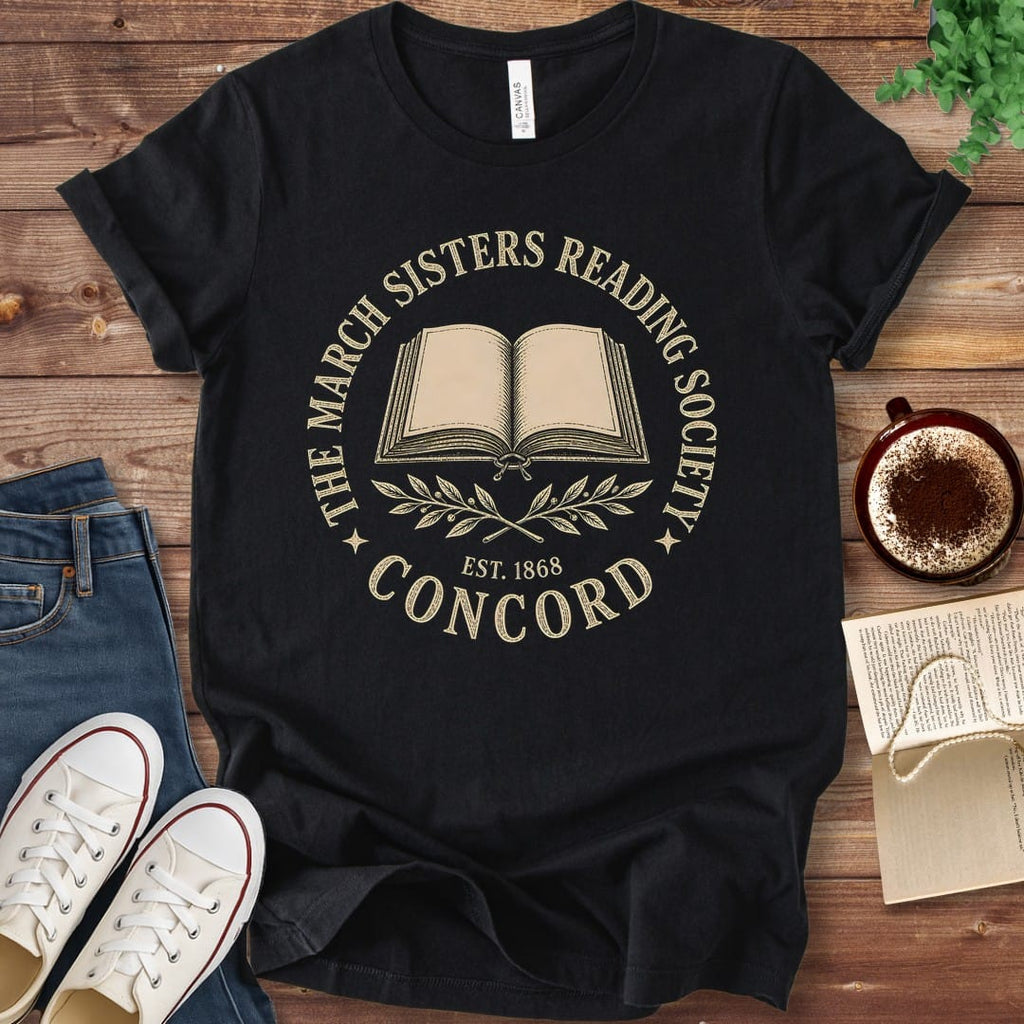 T-Shirt Black / S March Sisters Reading Society T-Shirt