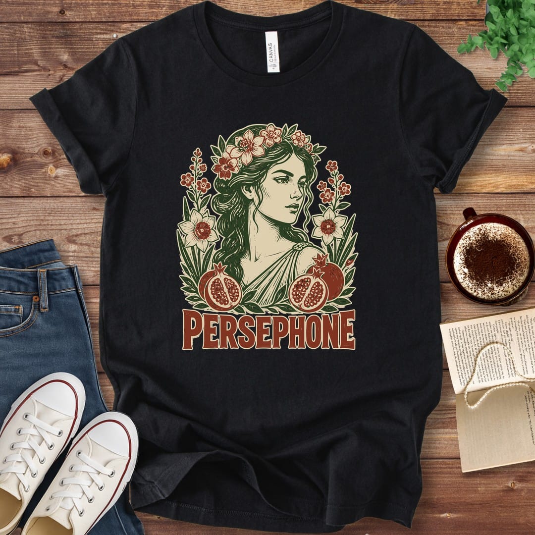 T-Shirt Black / S Persephone Goddess of Spring T-Shirt