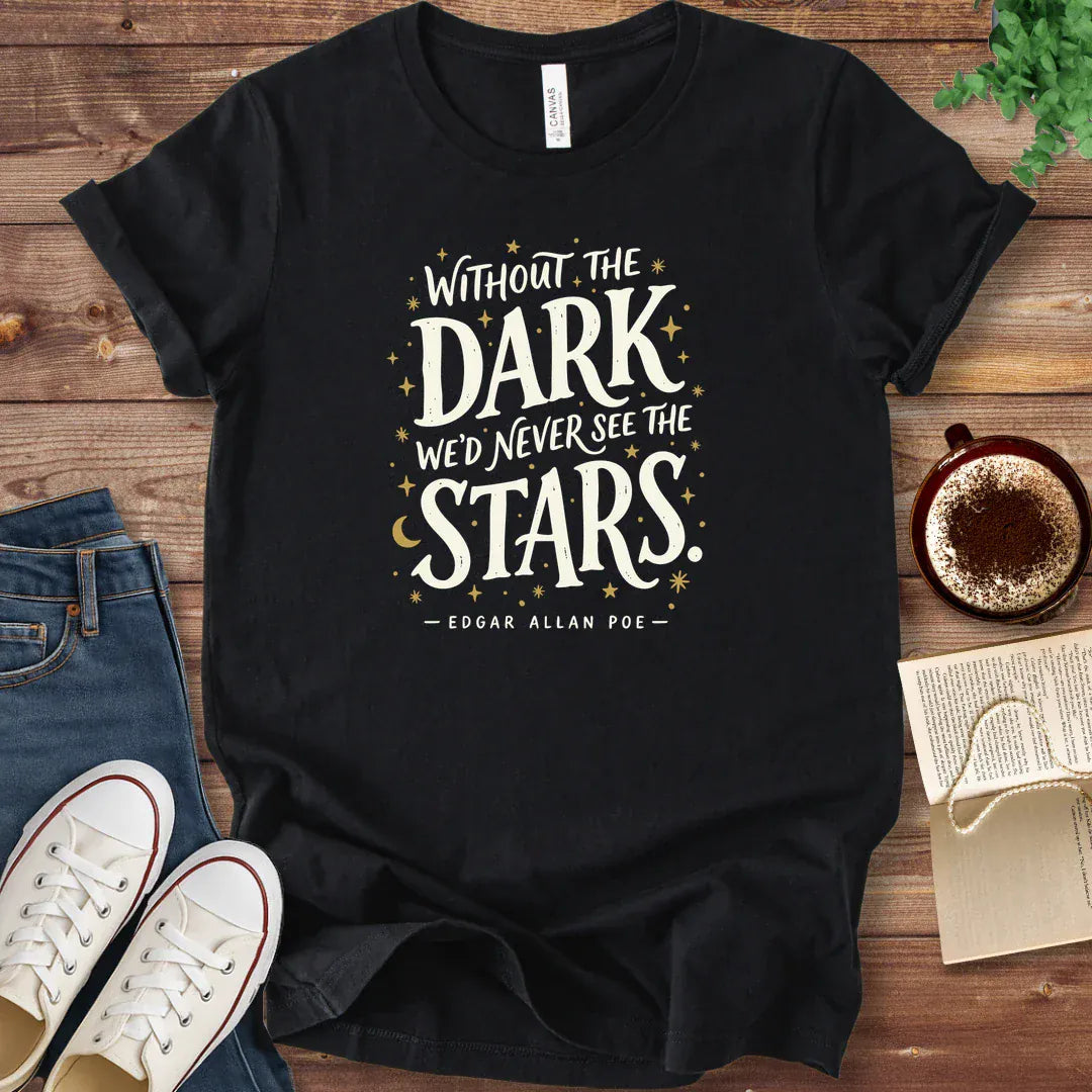 T-Shirt Black / S Poe Stars Quote Shirt