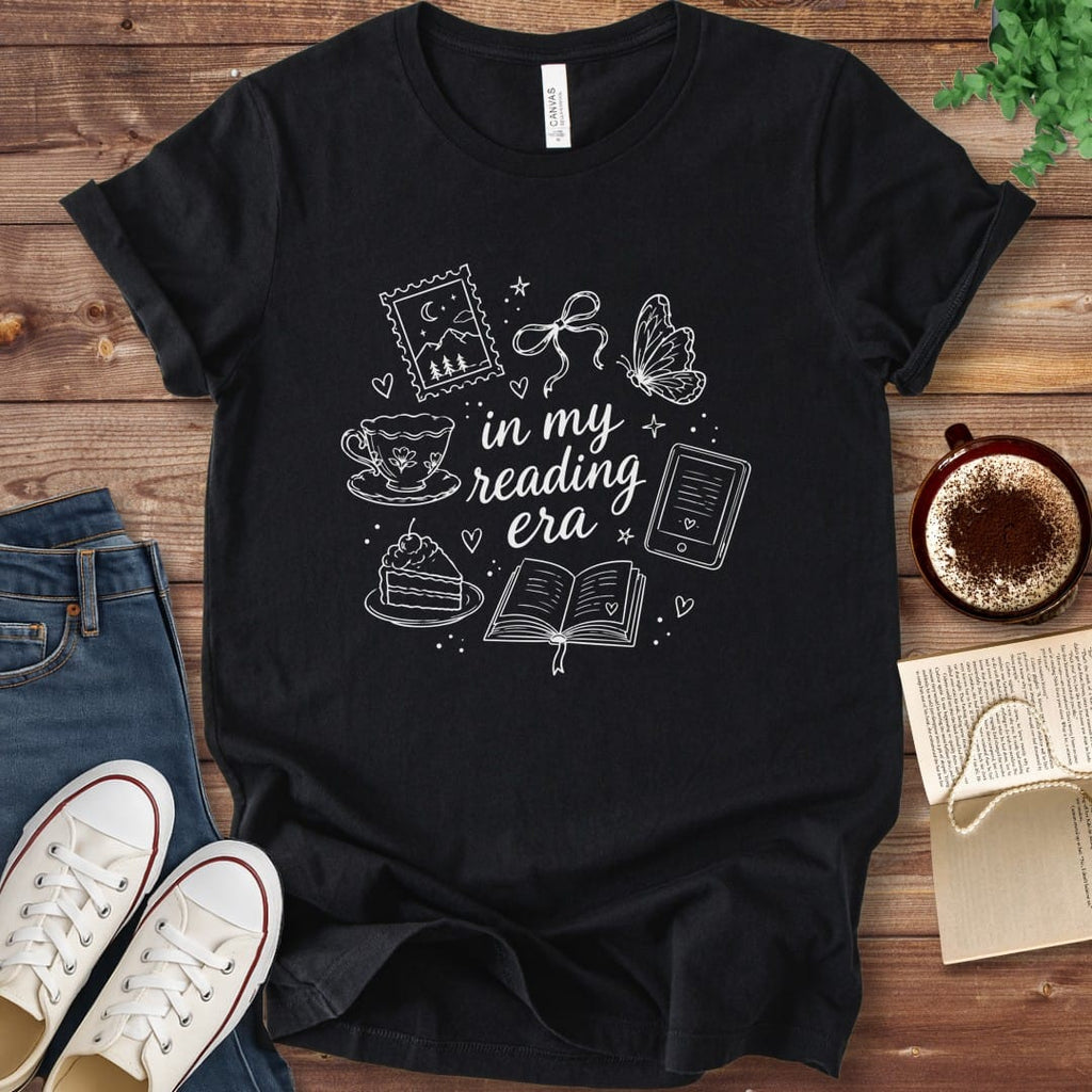 T-Shirt Black / S Reading Era Doodle T-Shirt