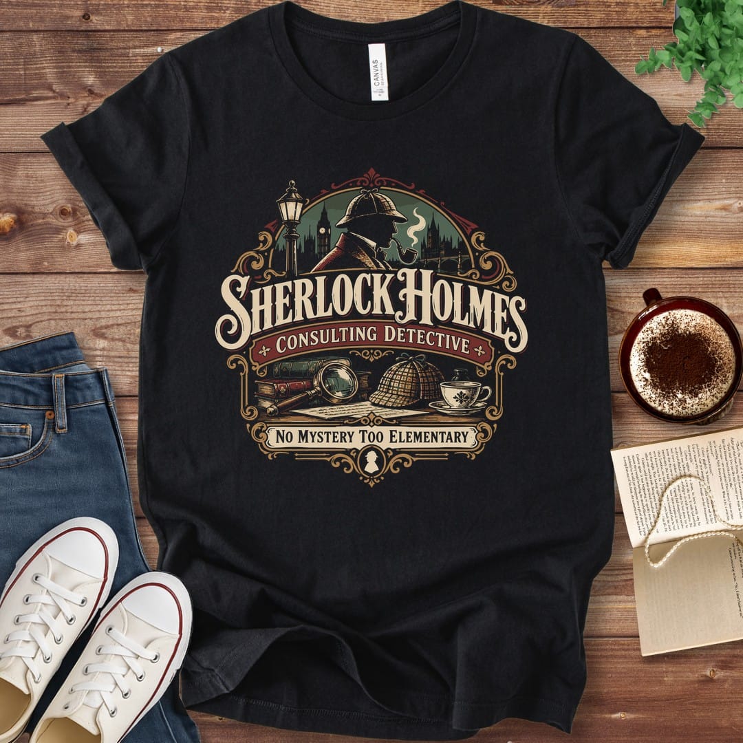 T-Shirt Black / S Sherlock Holmes Consulting Detective T-Shirt