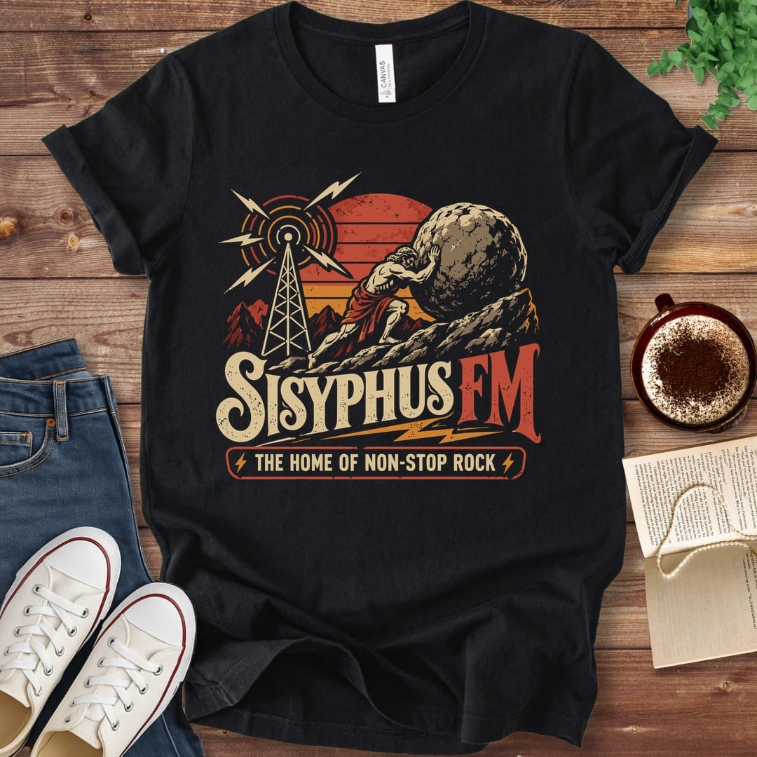 T-Shirt Black / S Sisyphus FM Non-Stop Rock T-Shirt
