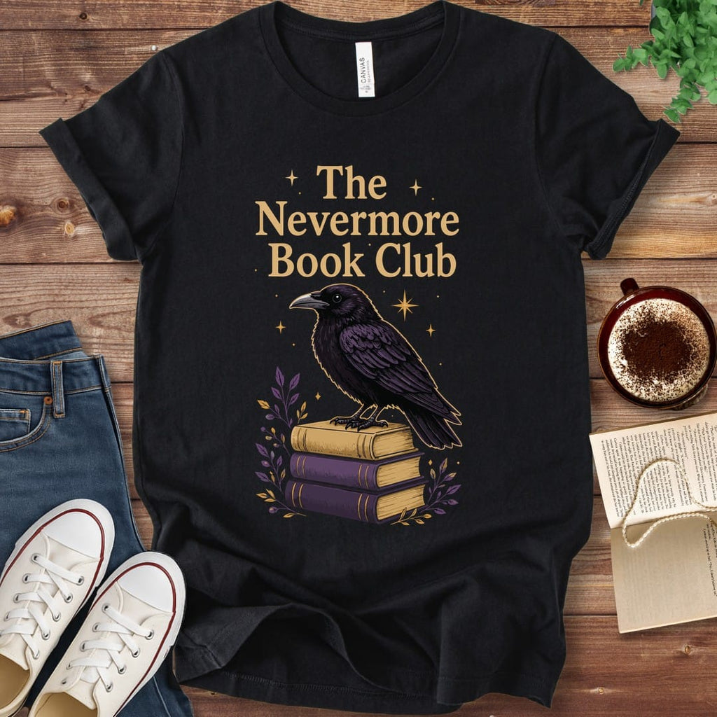 T-Shirt Black / S The Nevermore Book Club Raven T-Shirt