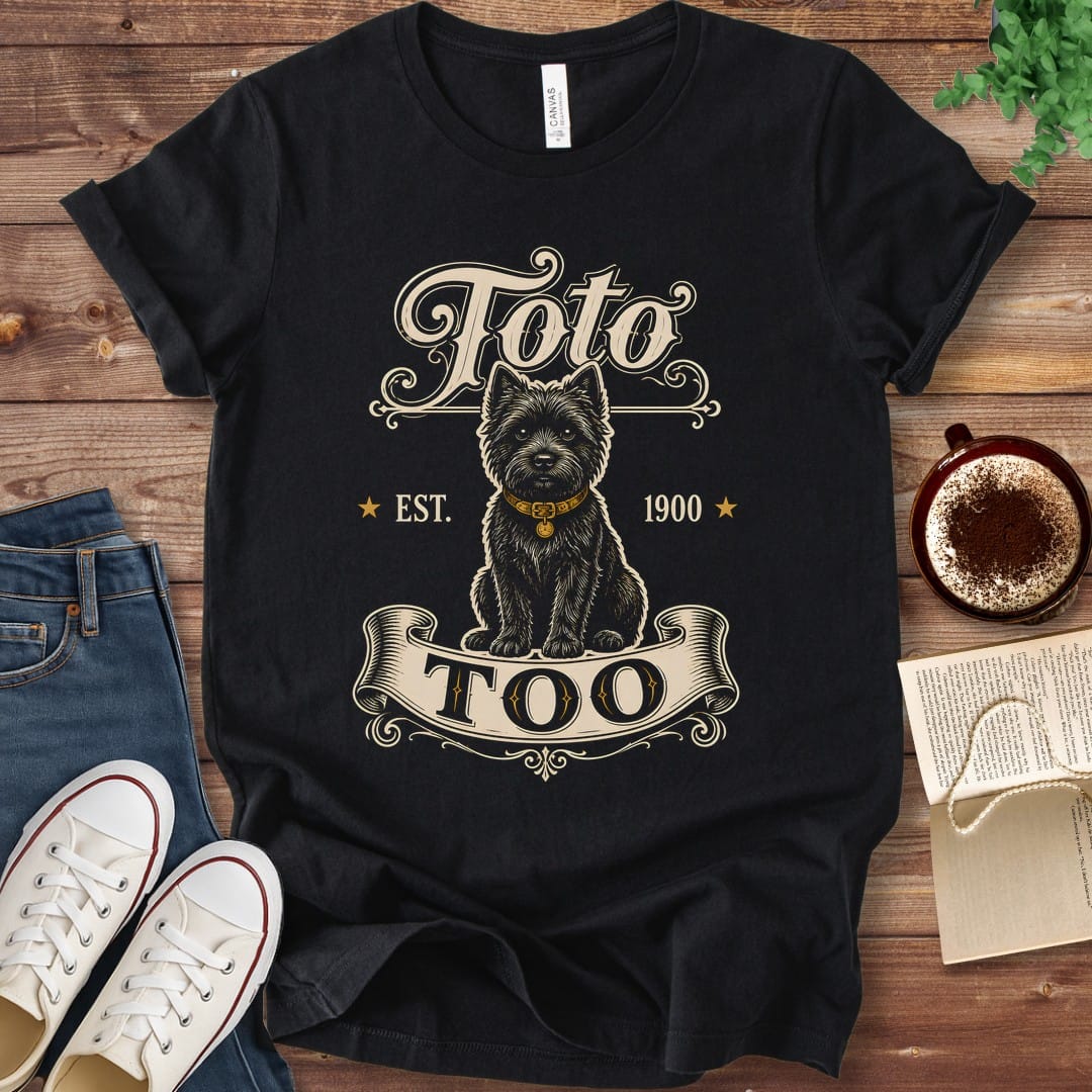T-Shirt Black / S Toto Too Vintage Wizard of Oz T-Shirt