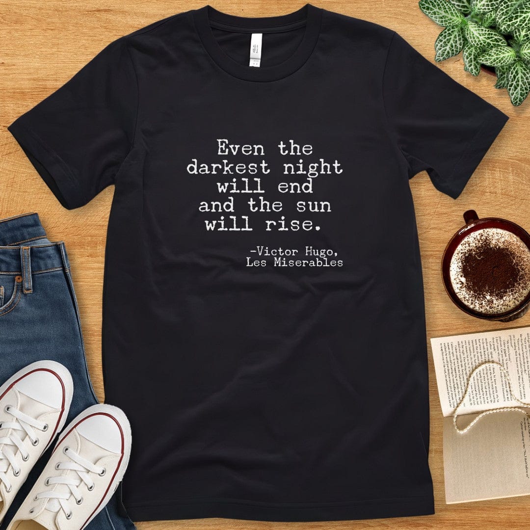 T-Shirt Black / S Victor Hugo Quote Les Misérables Shirt