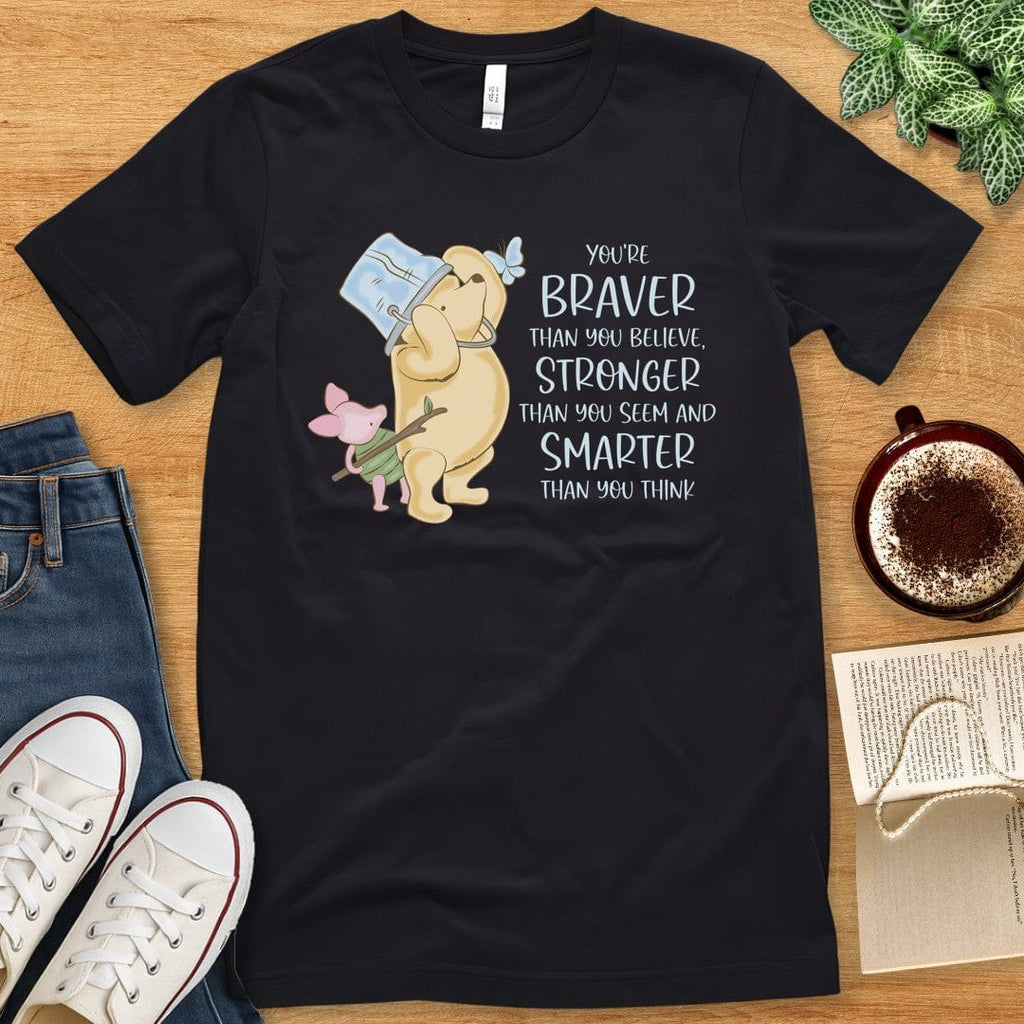 T-Shirt Black / S Winnie the Pooh Quote Shirt