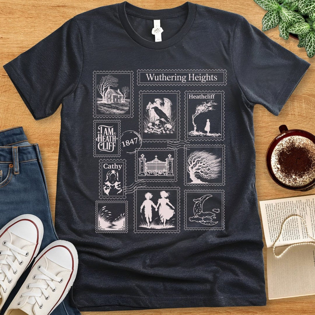 T-Shirt Black / S Wuthering Heights Stamps T-shirt