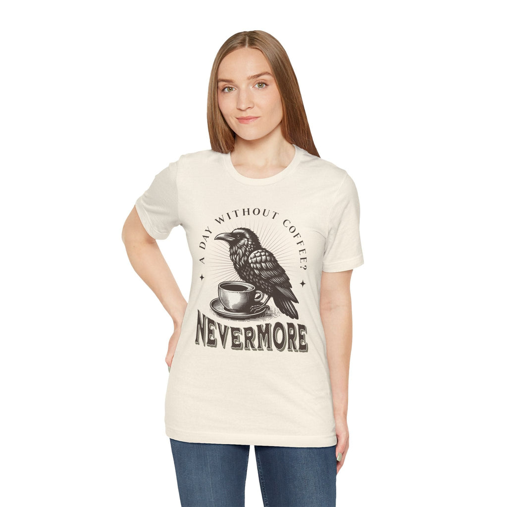 T-Shirt Books and Coffee T-shirt “Nevermore”