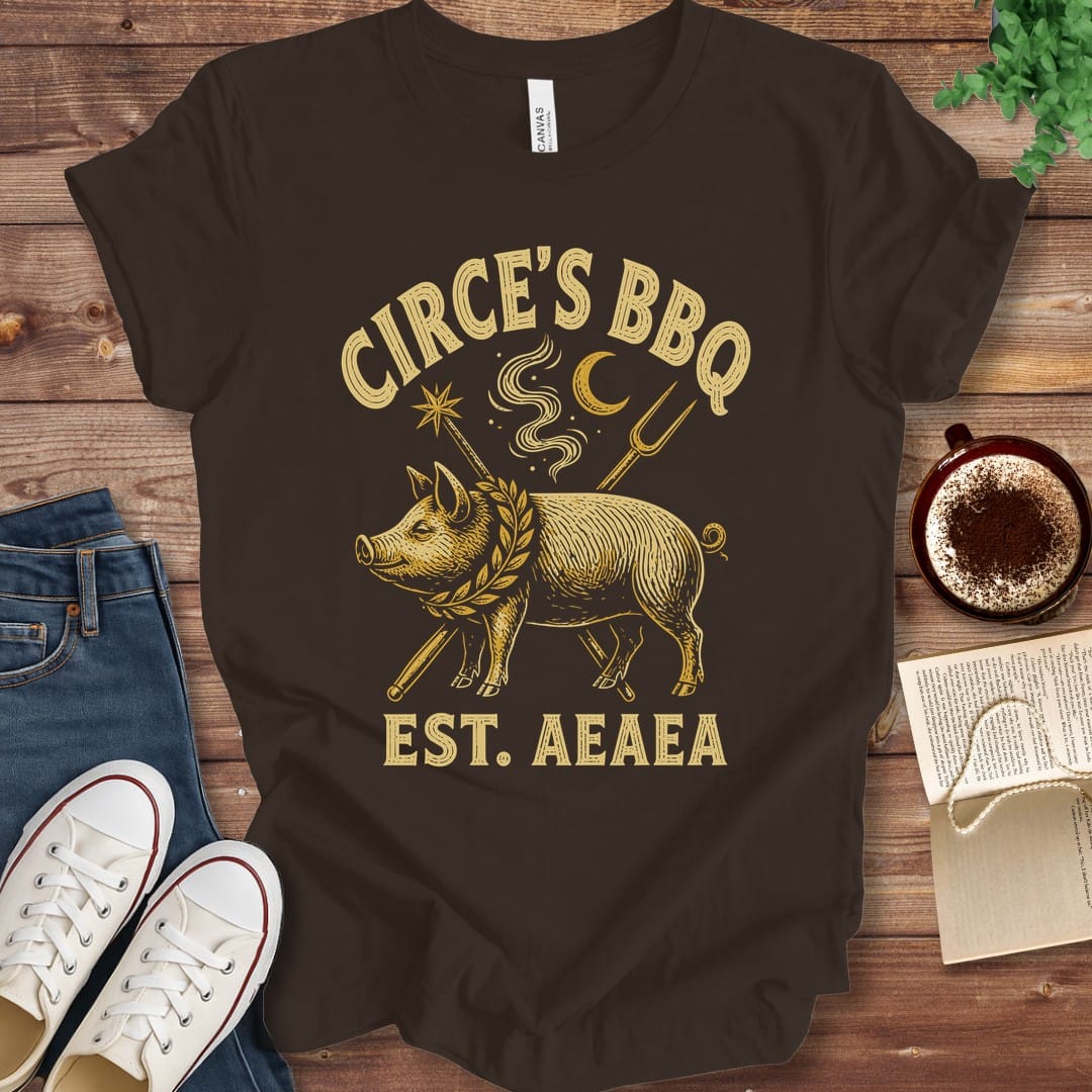 T-Shirt Brown / S Circe's BBQ T-Shirt