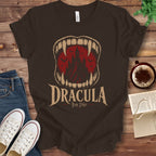 T-Shirt Brown / S Dracula Vampire Fangs Bram Stoker T-Shirt