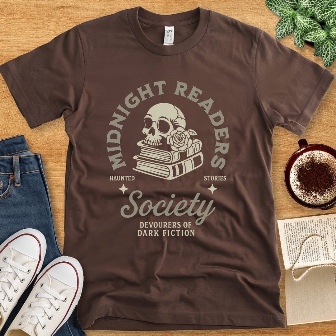 T-Shirt Brown / S Midnight Readers Social Club T-shirt