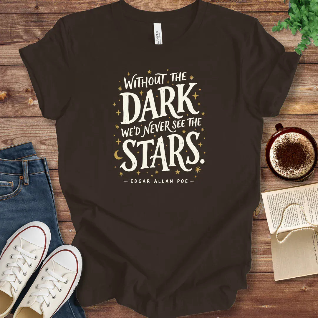 T-Shirt Brown / S Poe Stars Quote Shirt