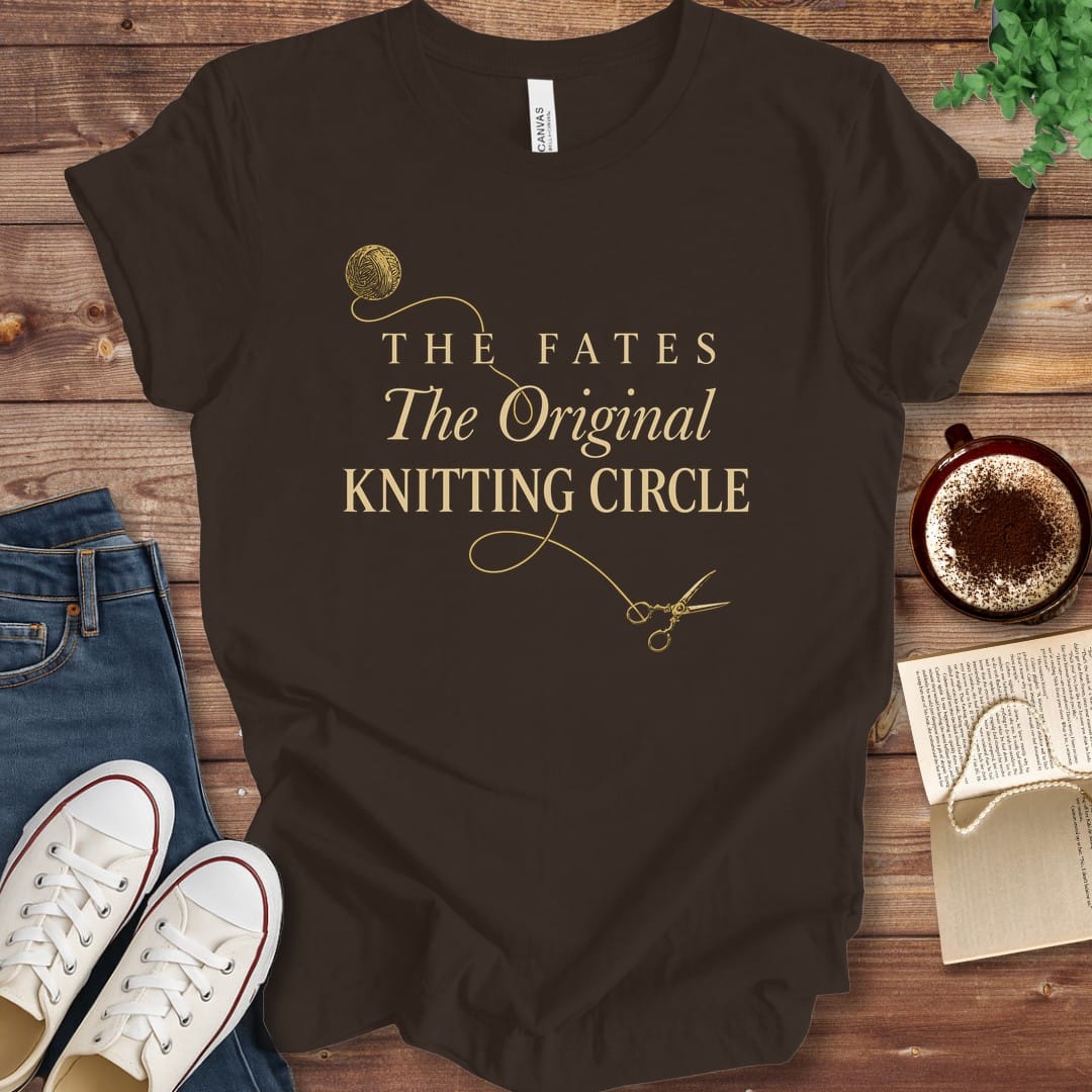 T-Shirt Brown / S The Fates The Original Knitting Circle T-Shirt
