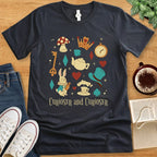 T-Shirt Dark Grey Heather / S Alice In Wonderland Curiouser and Curiouser Inspired T-Shirt