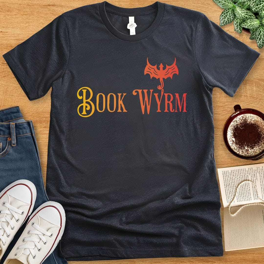 T-Shirt Dark Grey Heather / S Book Wyrm T-shirt