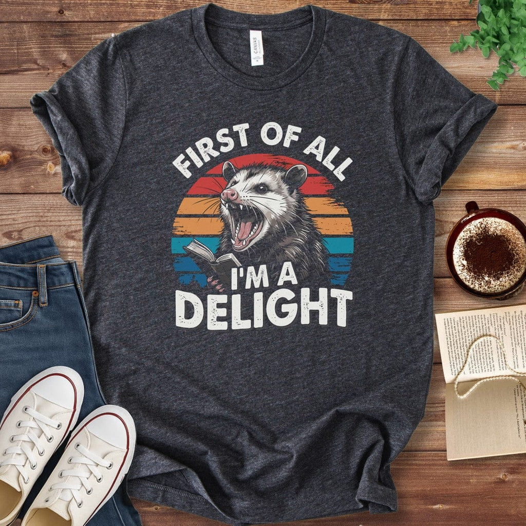 T-Shirt Dark Grey Heather / S Chaotic Possum Book Lover Shirt