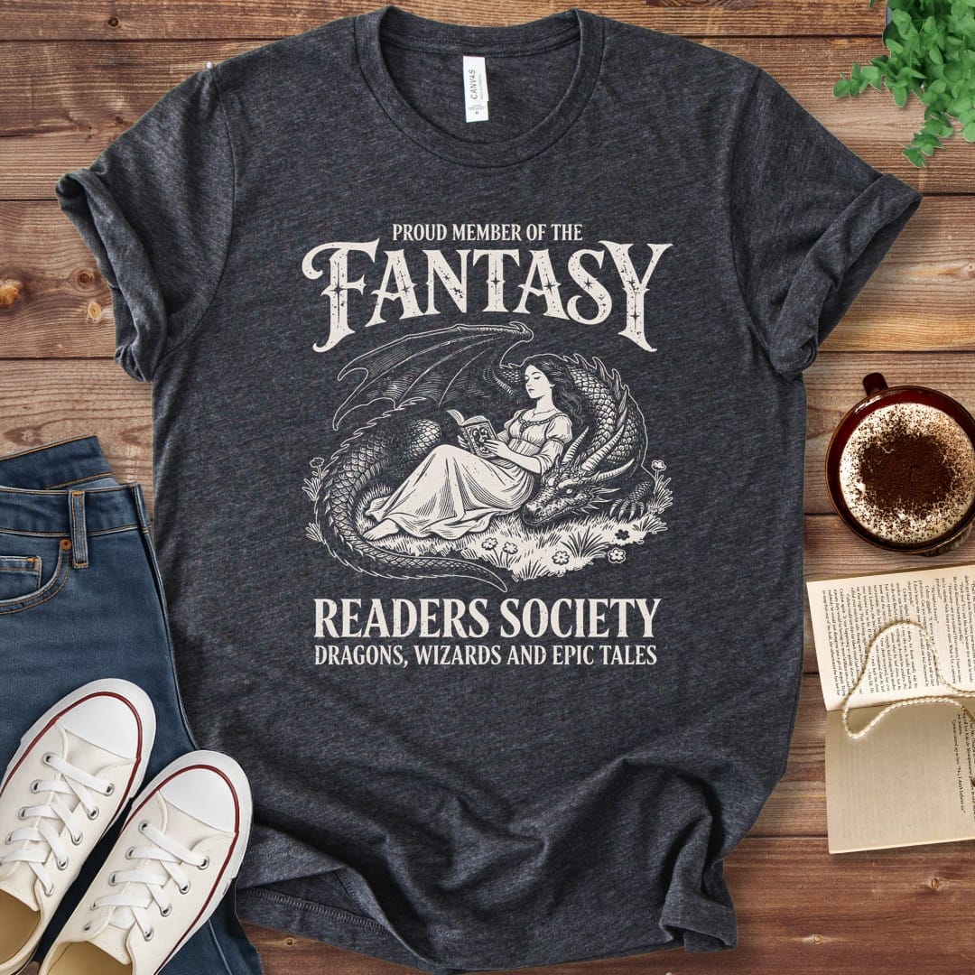 T-Shirt Dark Grey Heather / S Fantasy Readers Society T-Shirt