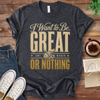 T-Shirt Dark Grey Heather / S Great or Nothing Little Women T-Shirt