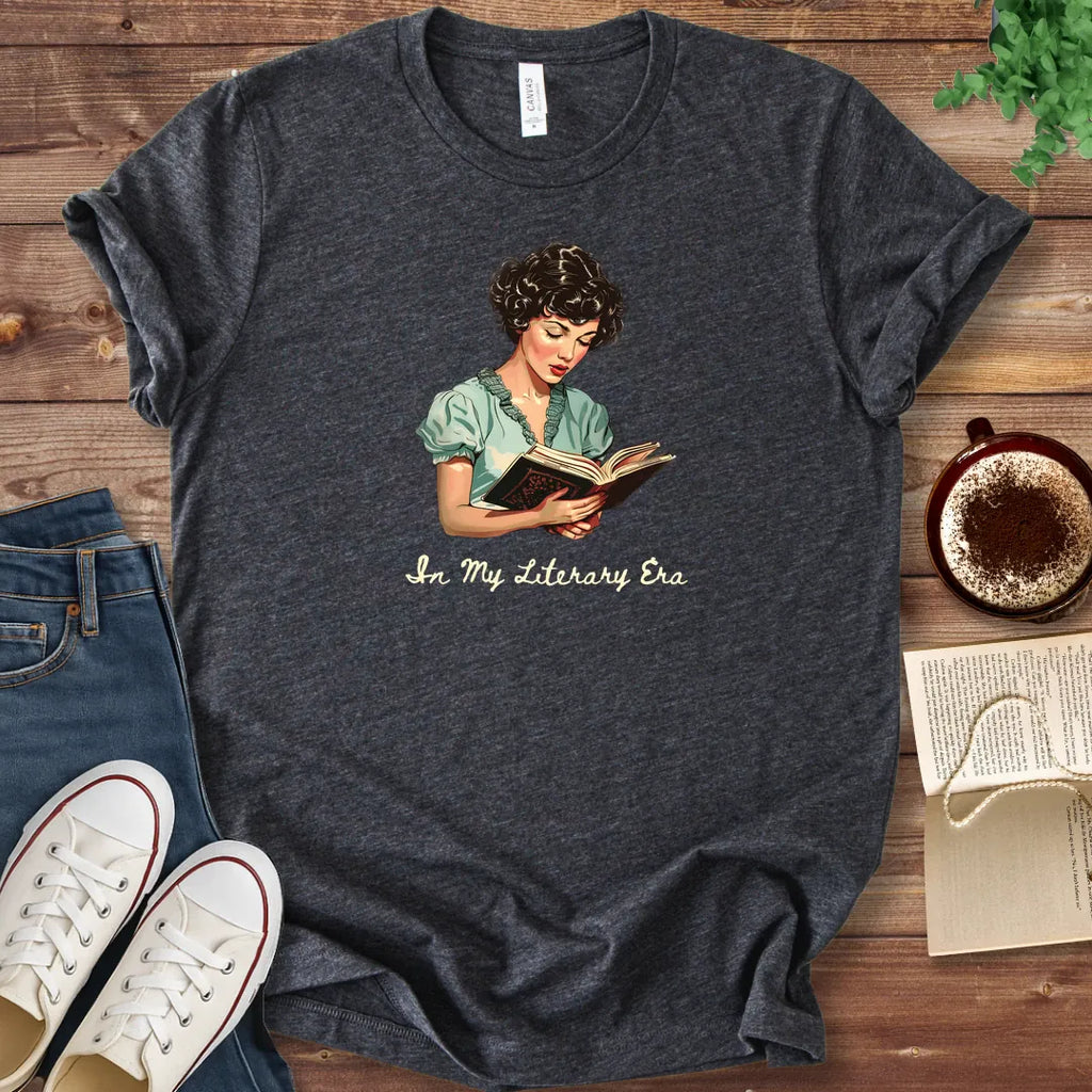 T-Shirt Dark Grey Heather / S In My Literary Era T-Shirt